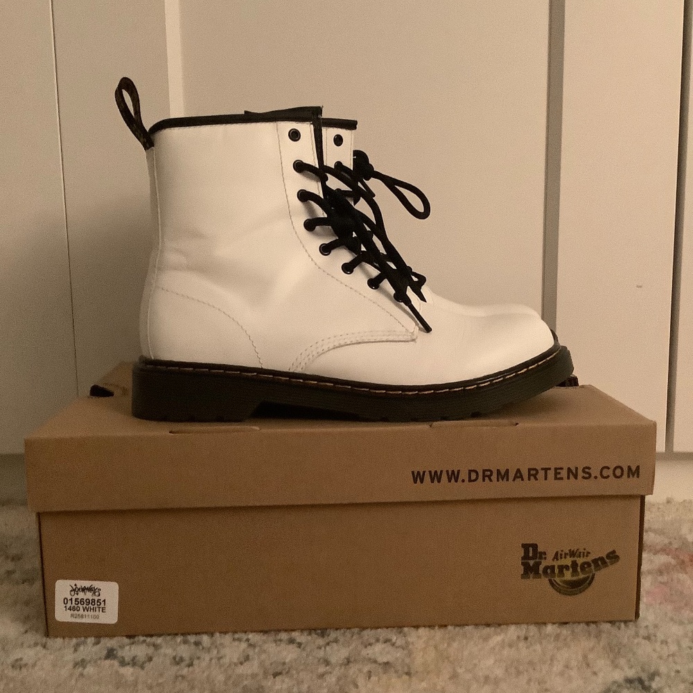 White Doc Martins